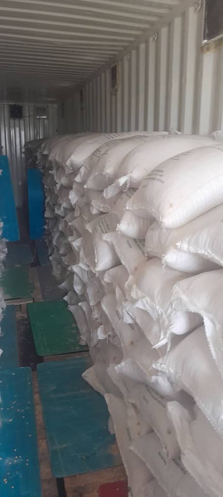 Warehouse stock and packaging area